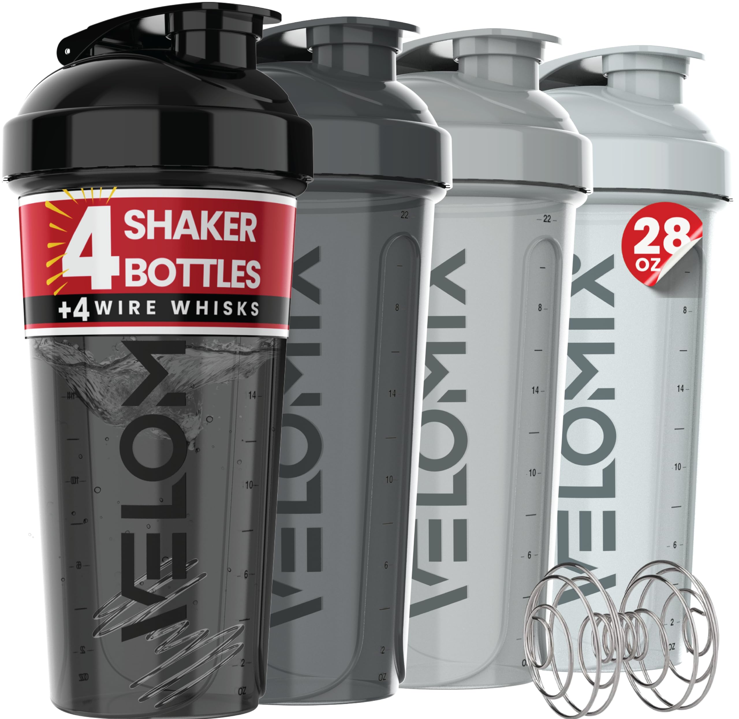 VELOMIX front view showing Silver Aurora finish and pack benefits