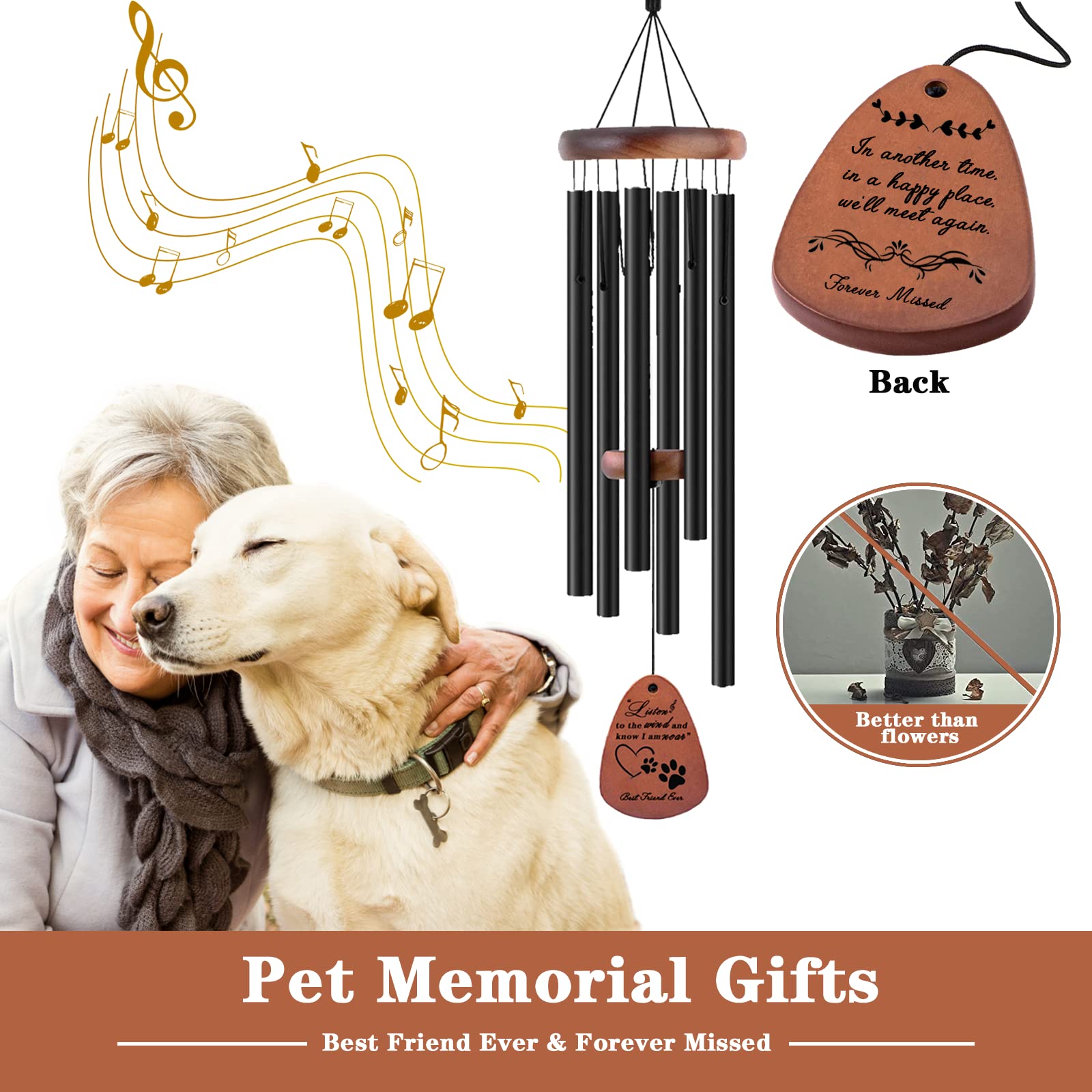 VENBEEL engraved pendant close-up with paw and phrase, sentimental keepsake benefit