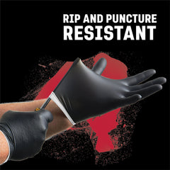 Venom Steel textured glove close-up demonstrating grip on oily surfaces for secure handling