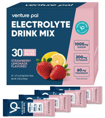 Venture Pal front view of packet box showing count and purpose for quick hydration