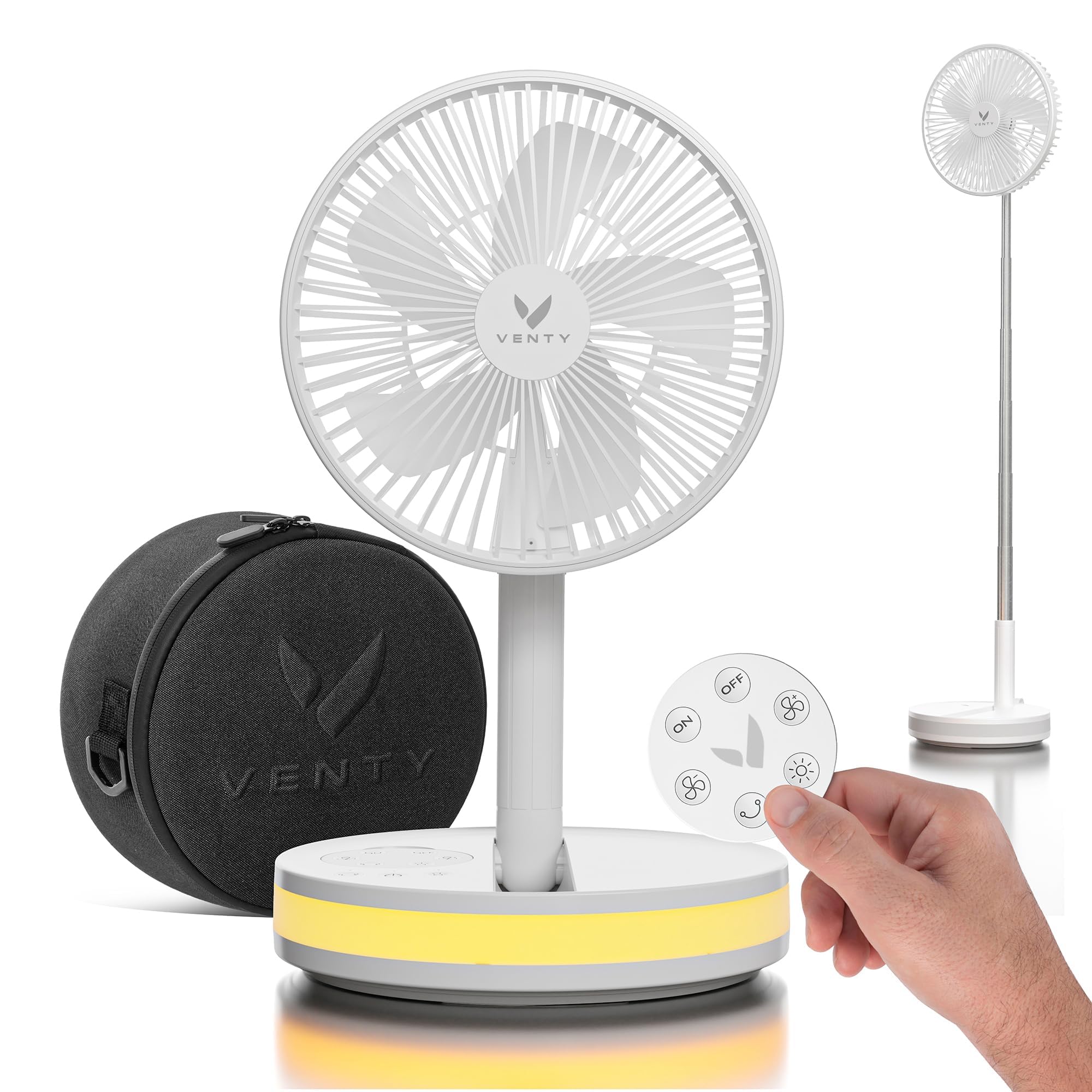 VENTY front profile showing clean design and portable cooling benefit