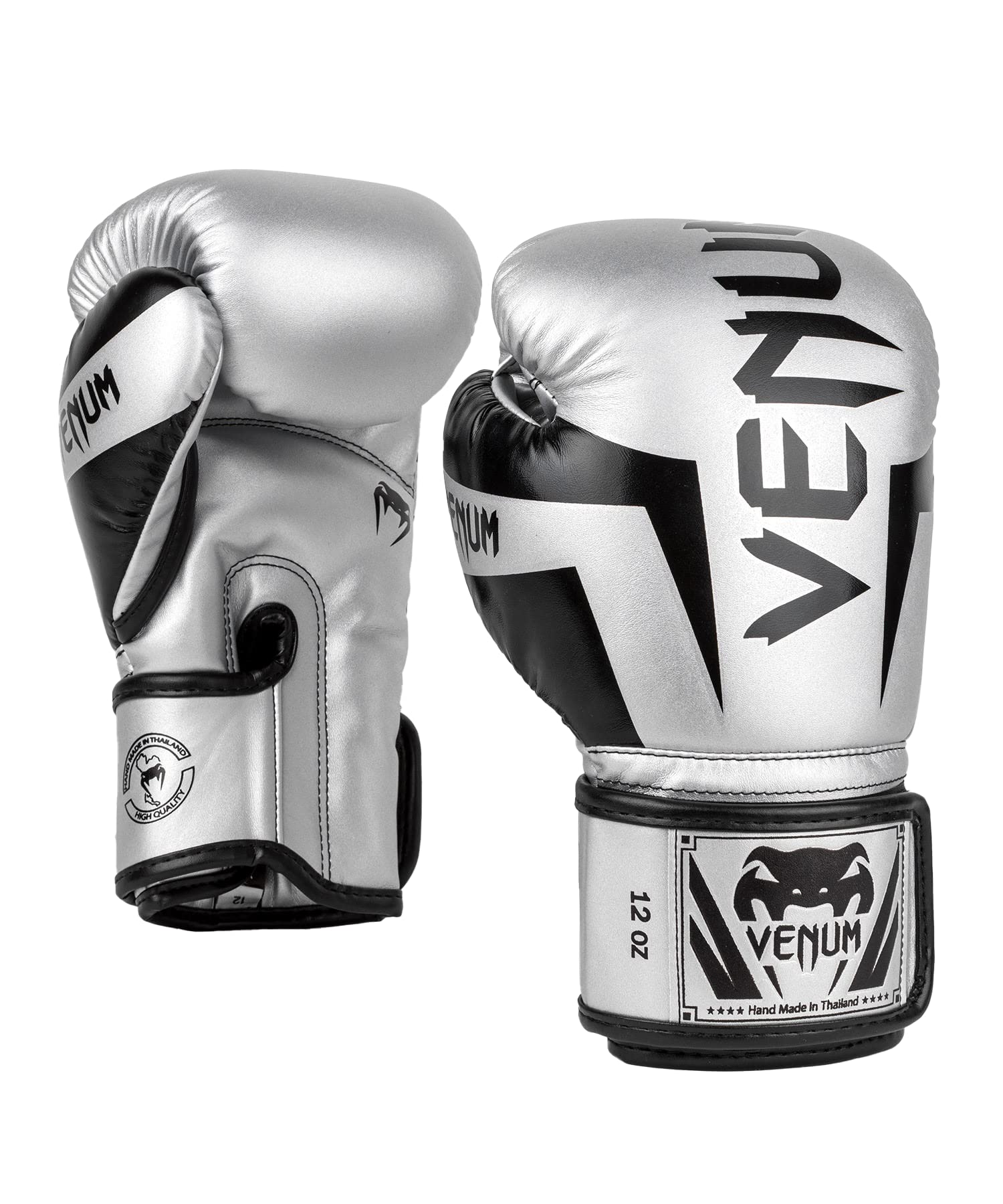 Venum Elite next to scale illustrating size options and weight guidance