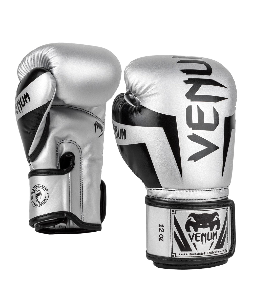 Venum Elite next to scale illustrating size options and weight guidance