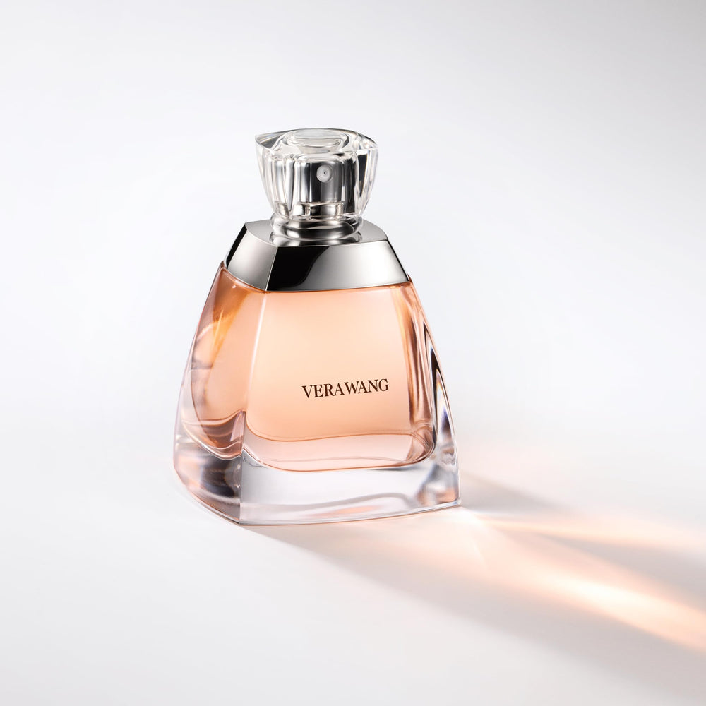 Vera Wang label and cap visible to confirm authentic branding and clarity