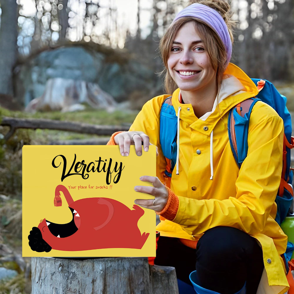Veratify travel snack pouch packed in backpack for convenient on-the-go fuel benefit