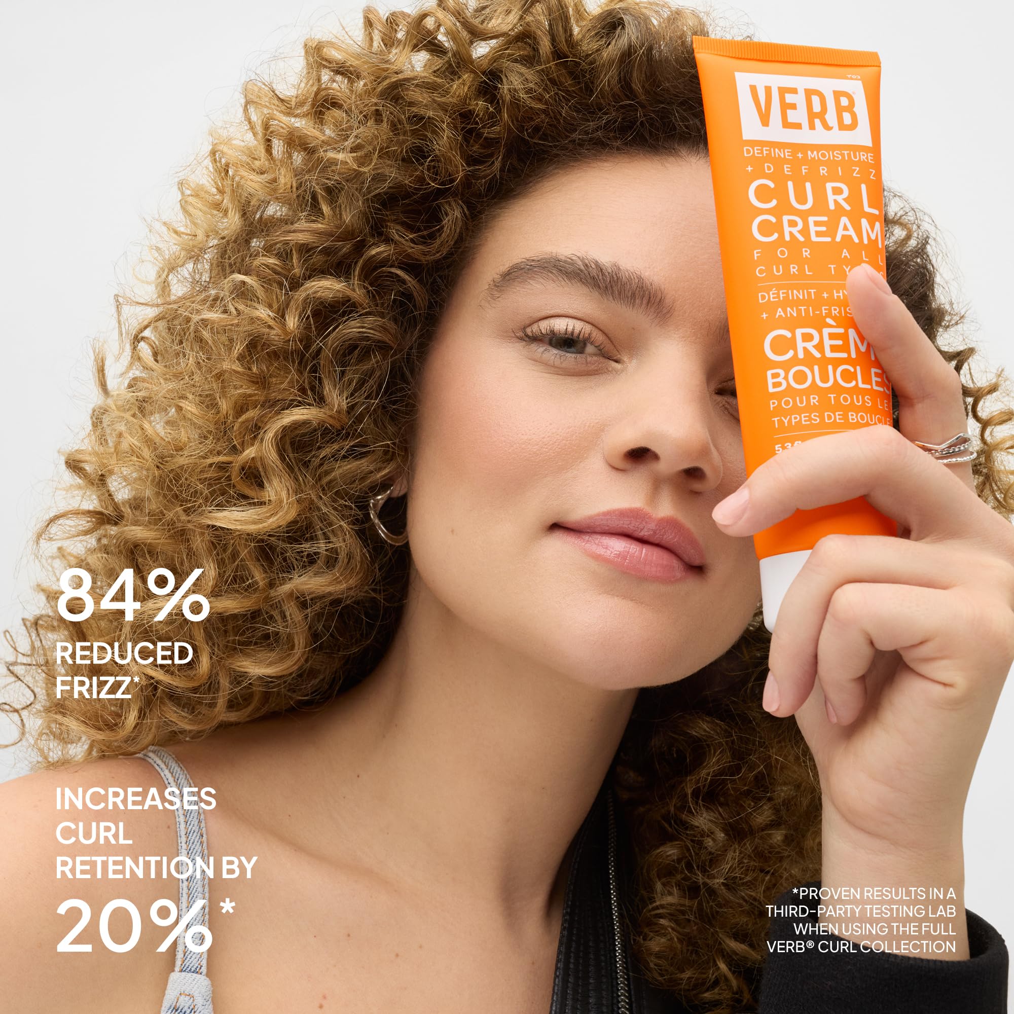 VERB curl cream texture closeup showing creamy consistency for lightweight hydration benefit
