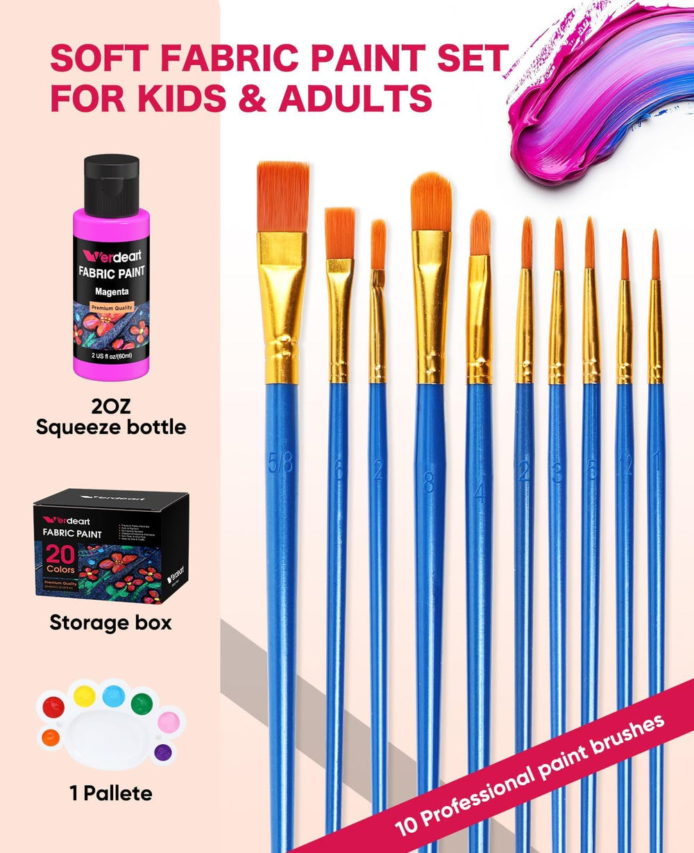 Verdeart color range with lid open displaying classic, metallic and neon shades for vibrant customization