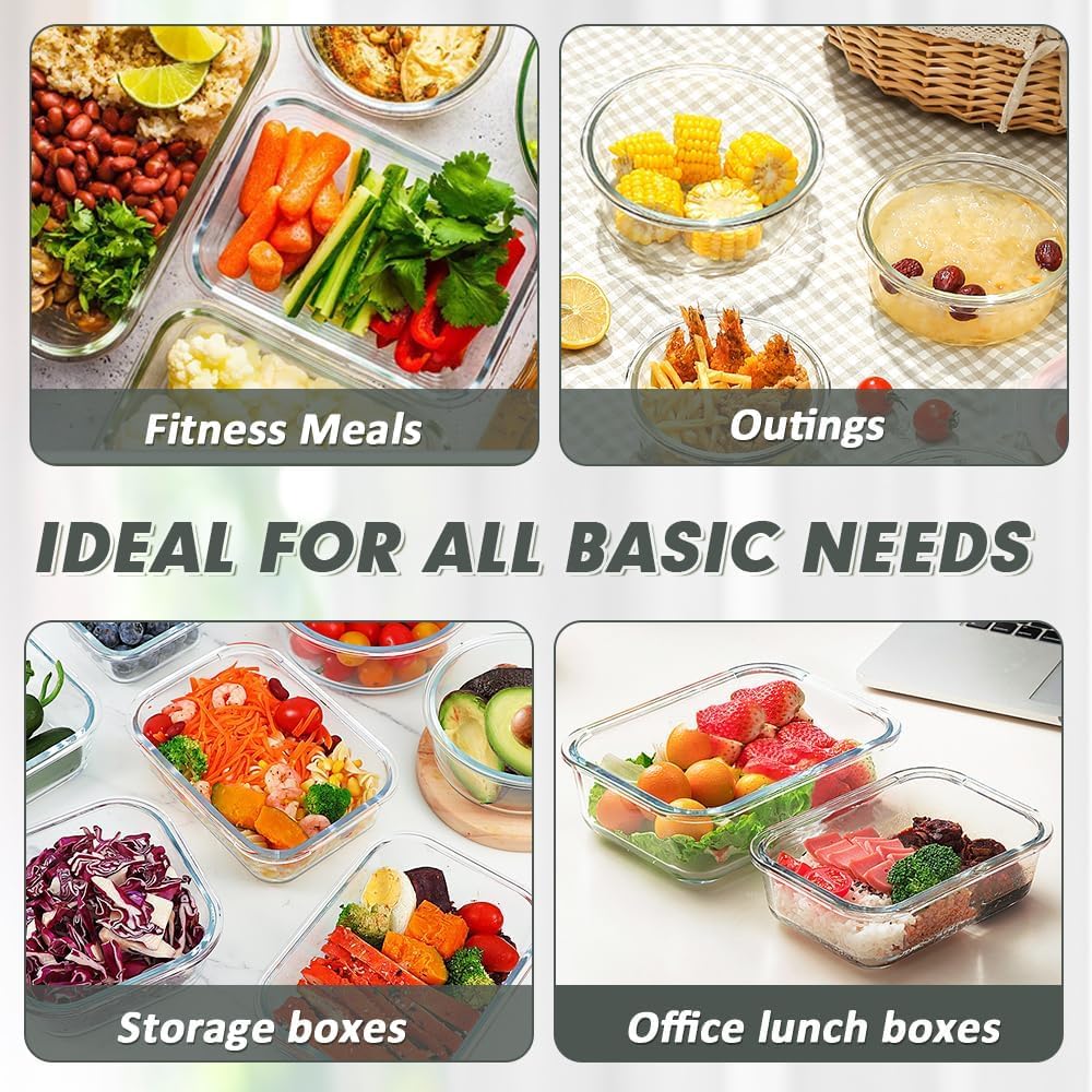VERONES lineup of containers displaying varied sizes for portion control
