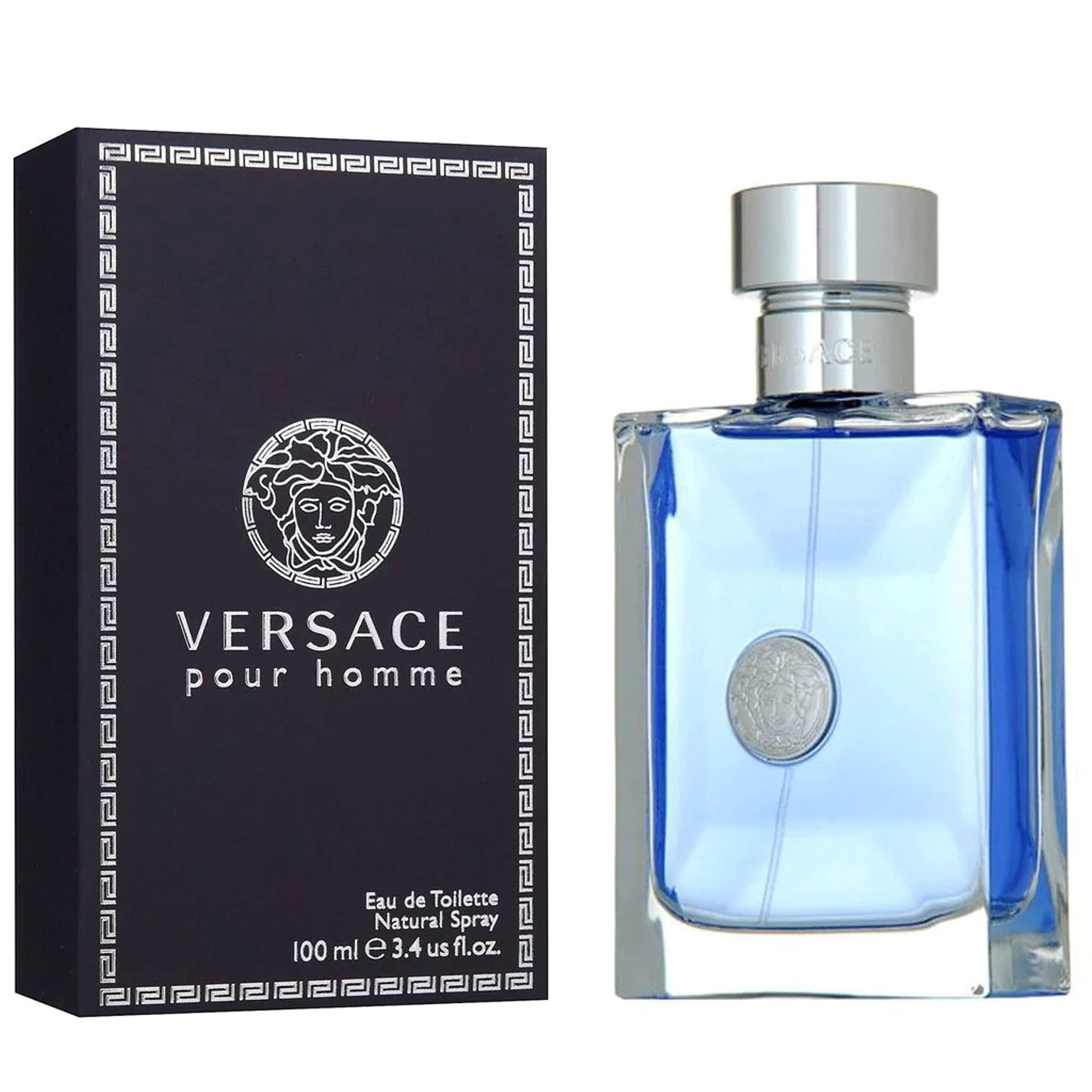 Versace Pour Homme close-up glass texture revealing quality finish that enhances shelf appeal
