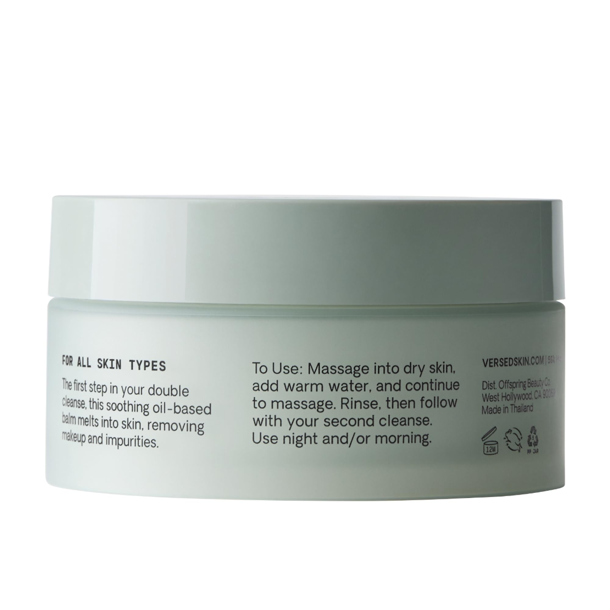 Versed in bathroom setting showing simple daily ritual and calming routine