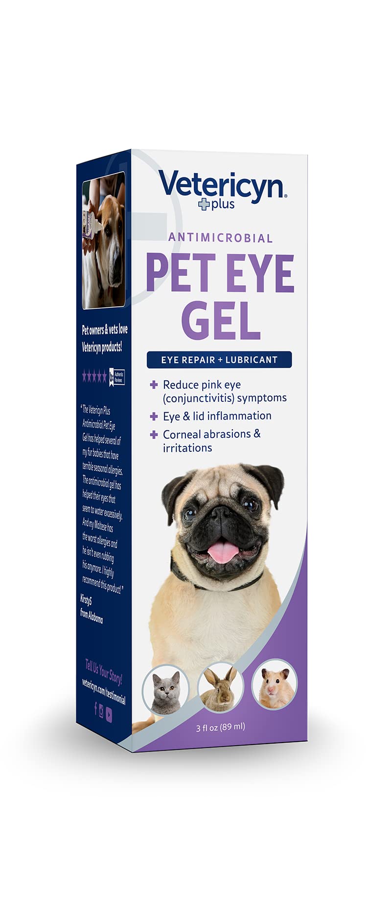 Vetericyn tube in a pet first-aid kit offering quick at-home eye care