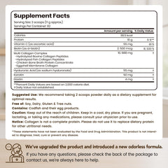 VEV open bag with scoop visible demonstrating included measuring tool and servings