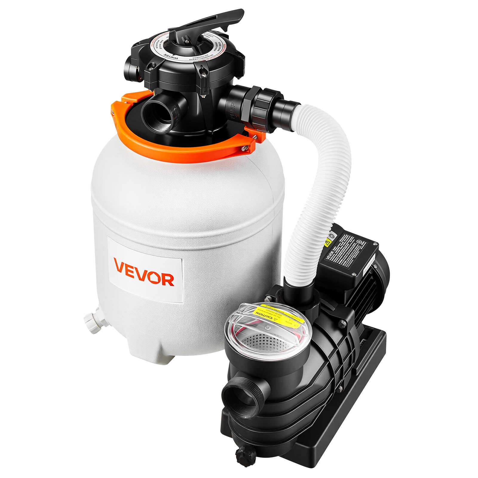 VEVOR backwash in action removing debris to restore filter efficiency