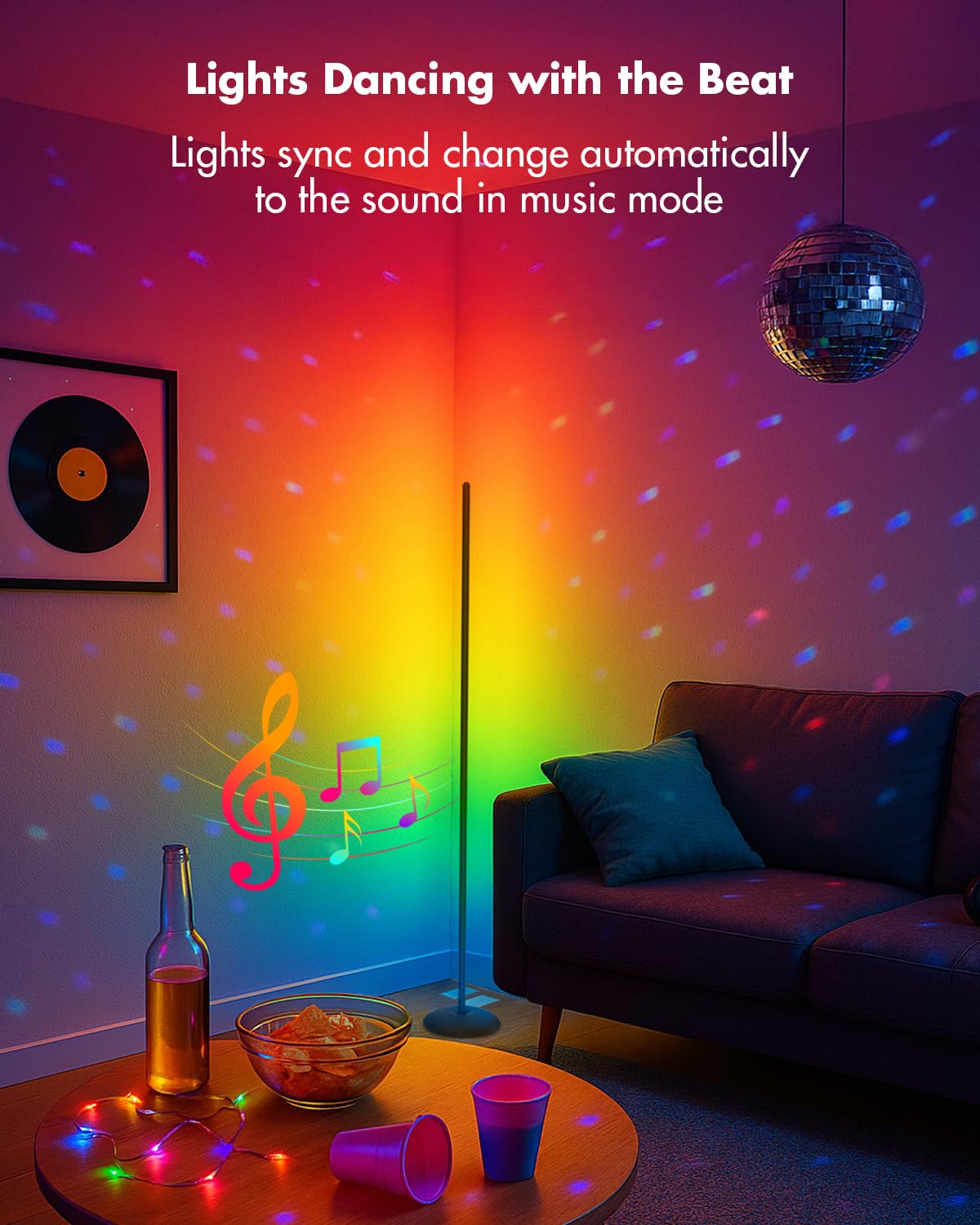 Vexinat music sync demo with lights pulsing to audio for immersive effect