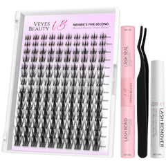 VEYESBEAUTY front packaging showing kit contents and quick benefits
