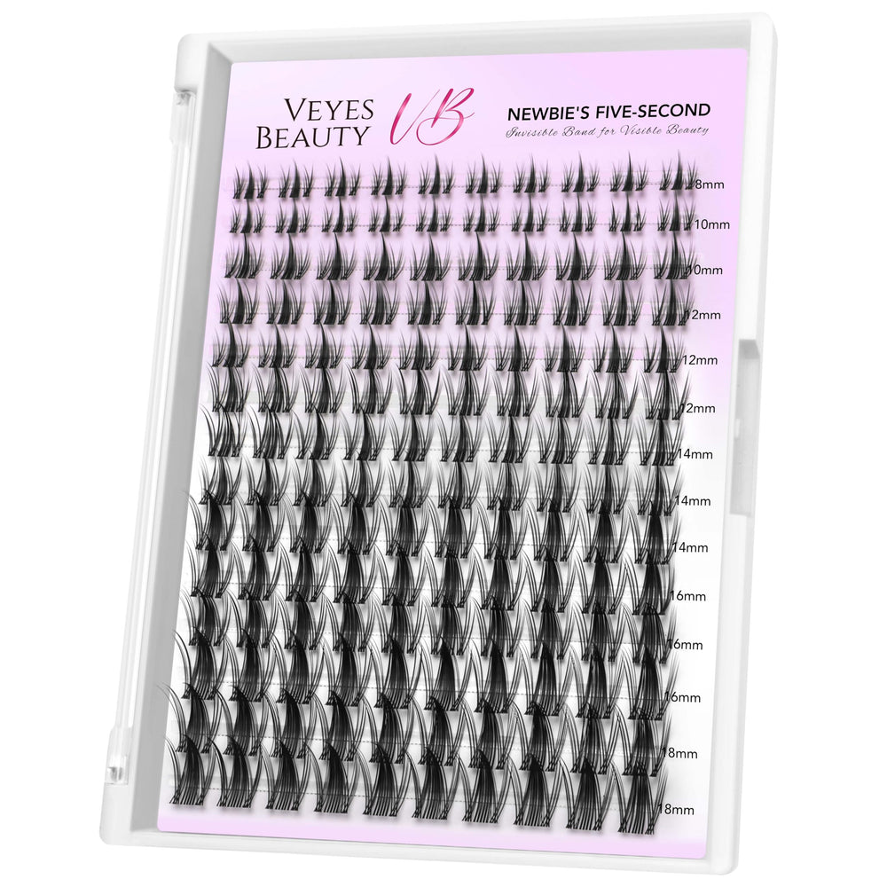 VEYESBEAUTY lash tray front view showing cluster layout and reusable benefit