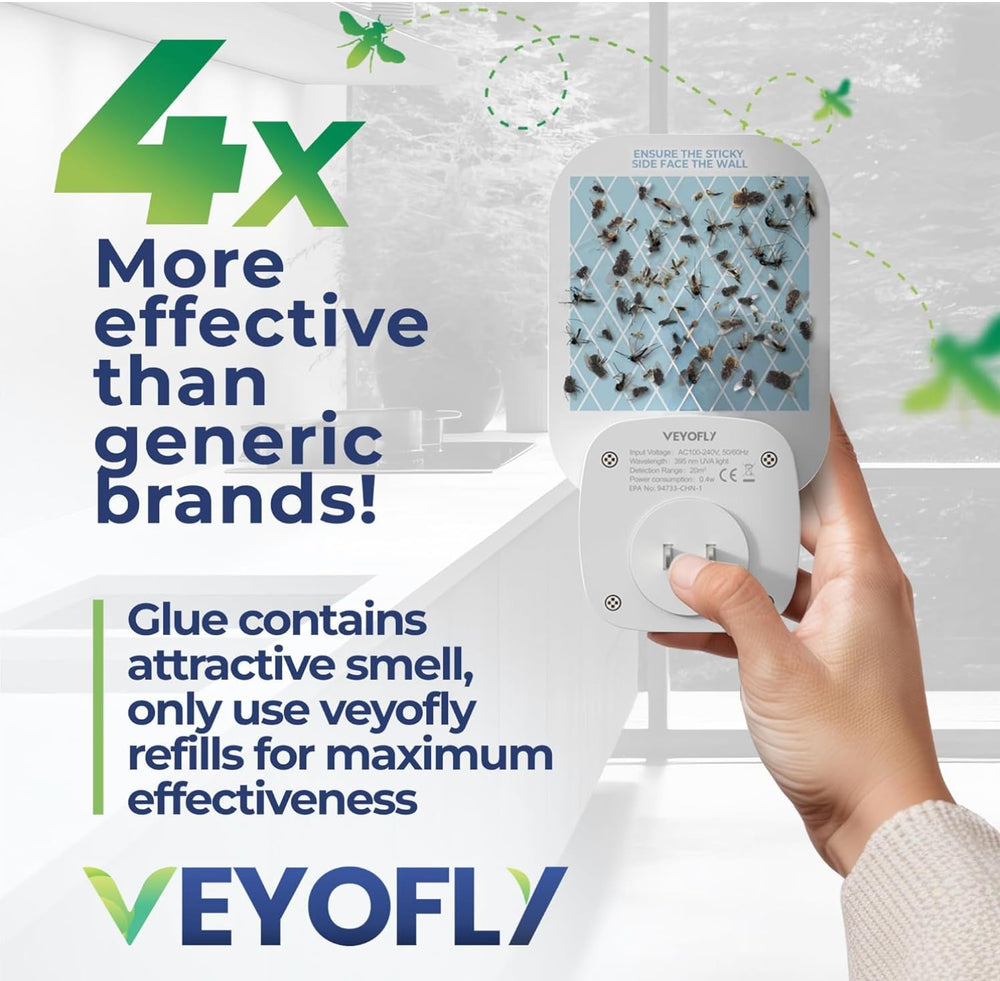 VEYOFLY box opened to display all ten refill boards for quick swaps