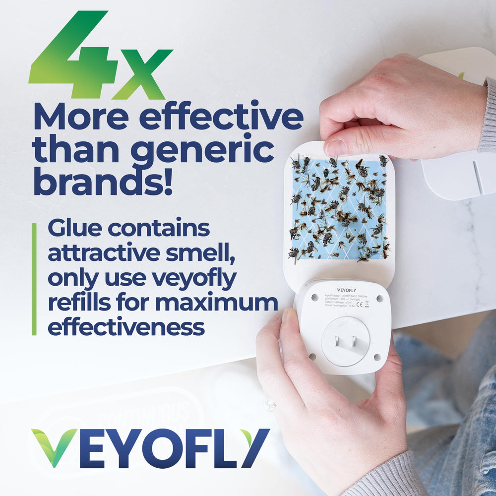 VEYOFLY glue card removal and replacement demonstrating easy maintenance