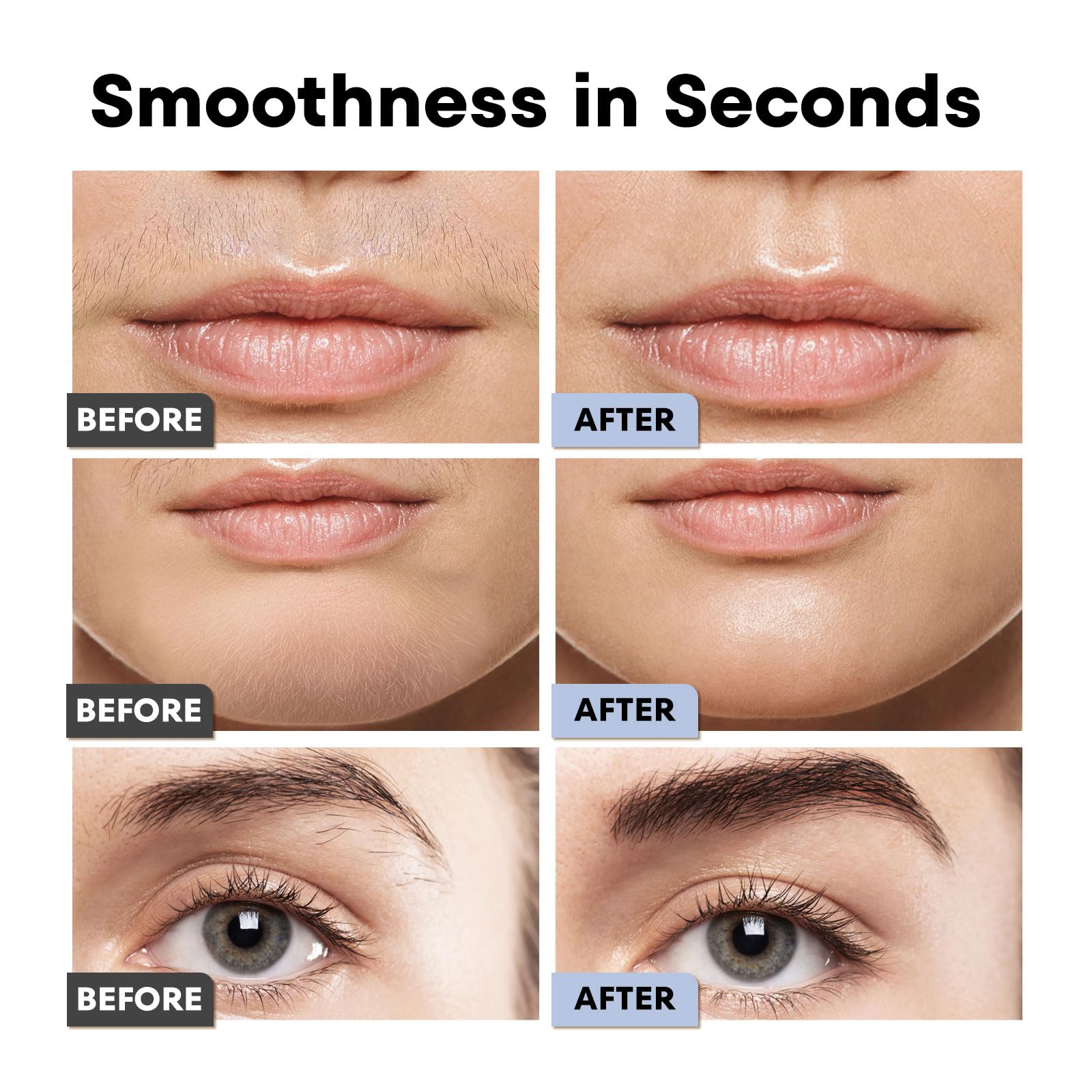 VG VOGCREST shaping eyebrows in use for neat brows and reduced irritation
