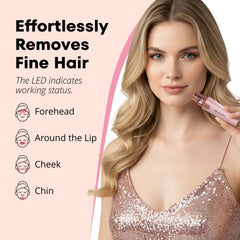 VG VOGCREST built-in LED illumination revealing fine hairs for accuracy