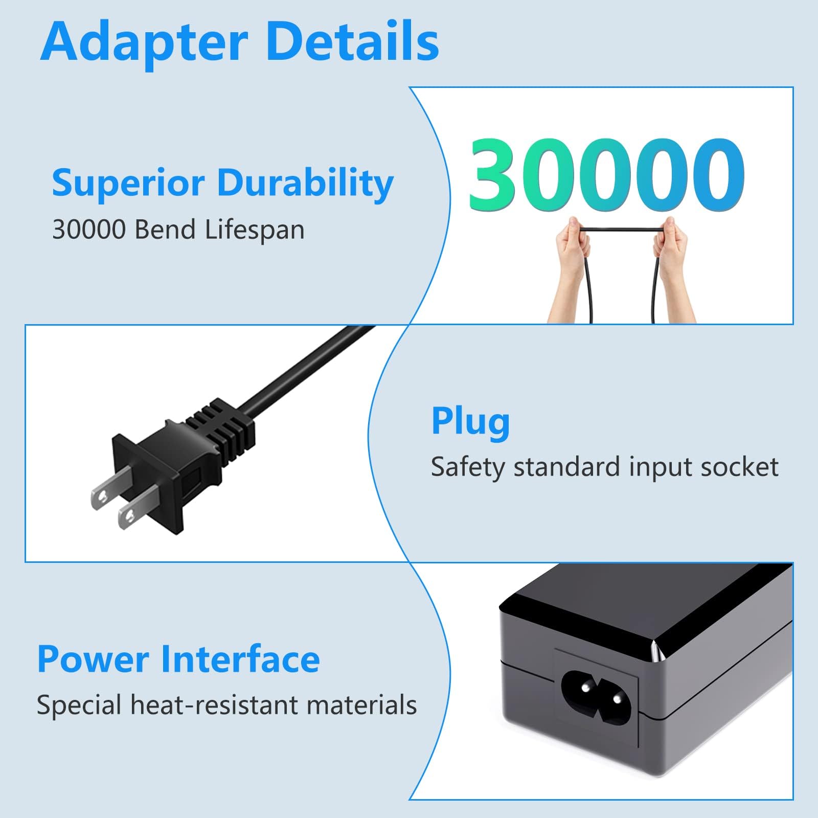 vhbw product packaging and included cable ready to install as a replacement unit