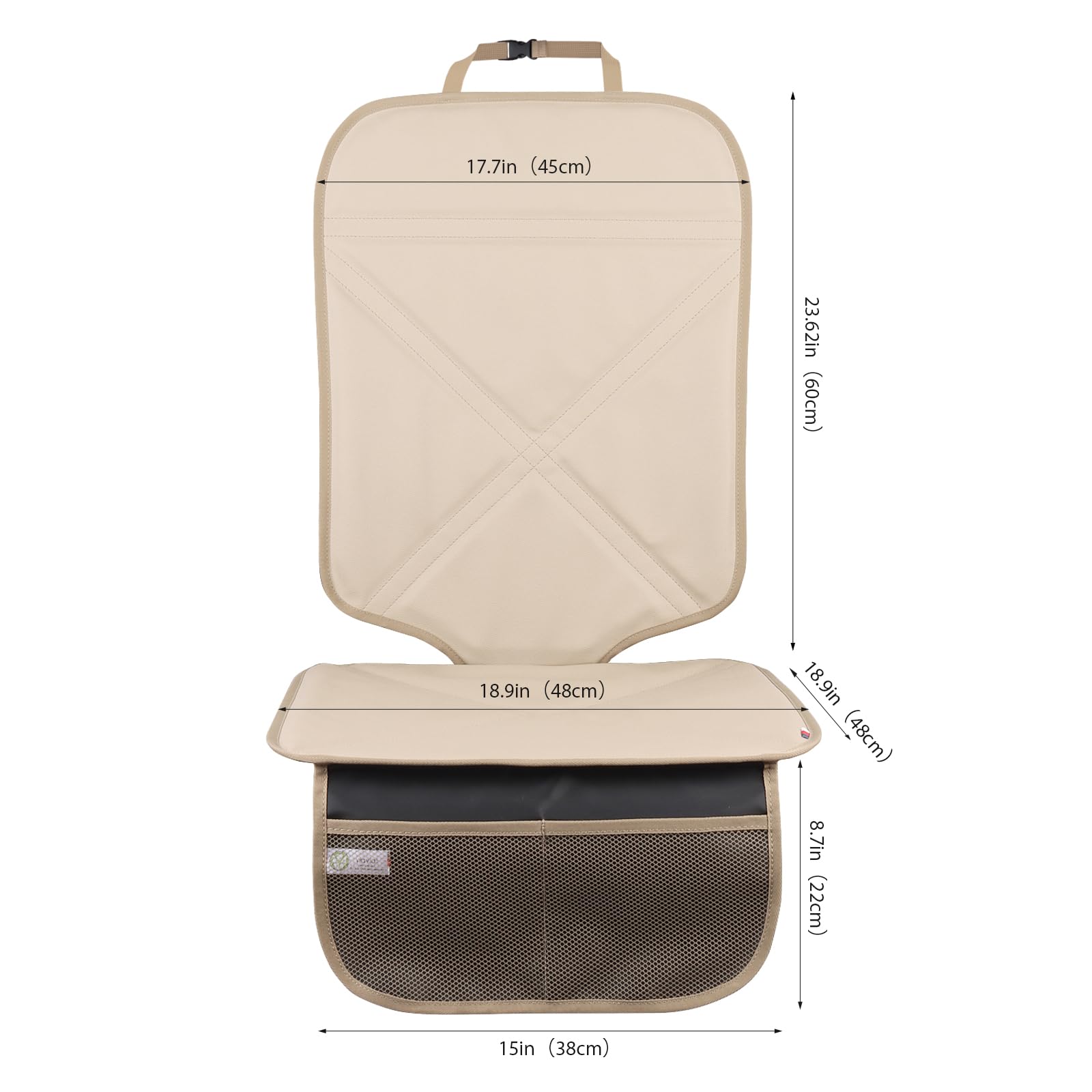 Viaviat installed with a child seat demonstrating stable protection