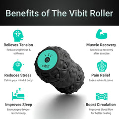 Vibit close-up of textured surface and trigger points for deeper stimulation