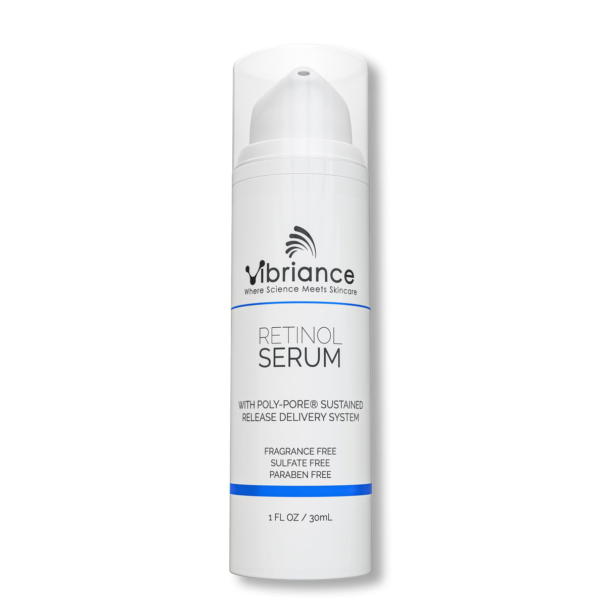 Vibriance front bottle view showing sleek packaging and clear benefit