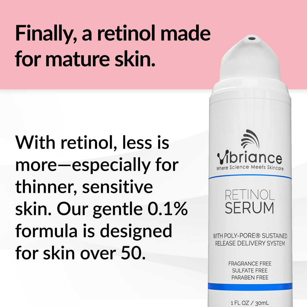 Vibriance pump dispensing serum demonstrating easy application and control