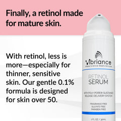 Vibriance pump dispensing serum demonstrating easy application and control