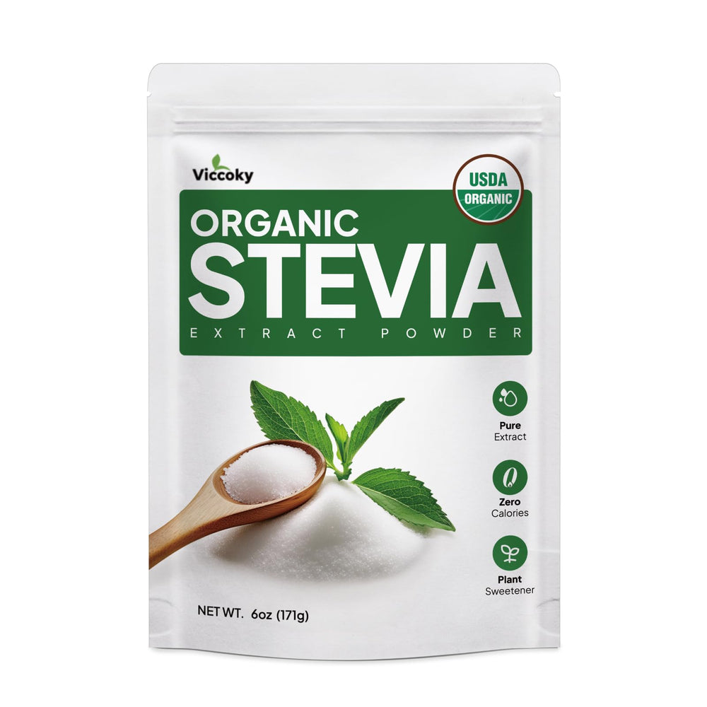 Viccoky front package showing label and organic seal for clarity