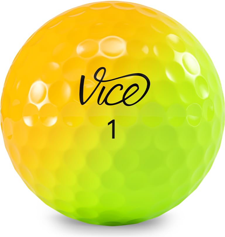 Vice Golf Pro Plus close-up of urethane cover texture showing soft feel and durability