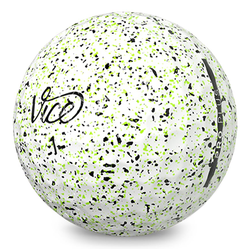 Vice Golf Pro Plus ball in flight off driver showing distance and visibility