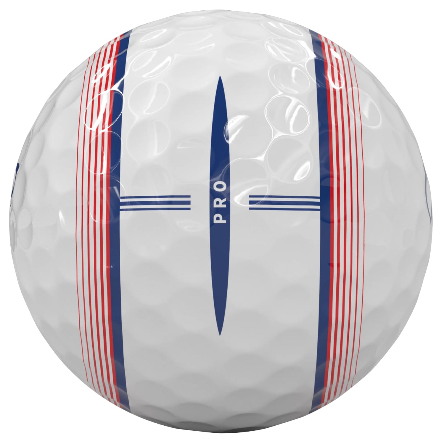 Vice Golf tracer on tee illustrating alignment with driver crown for aim