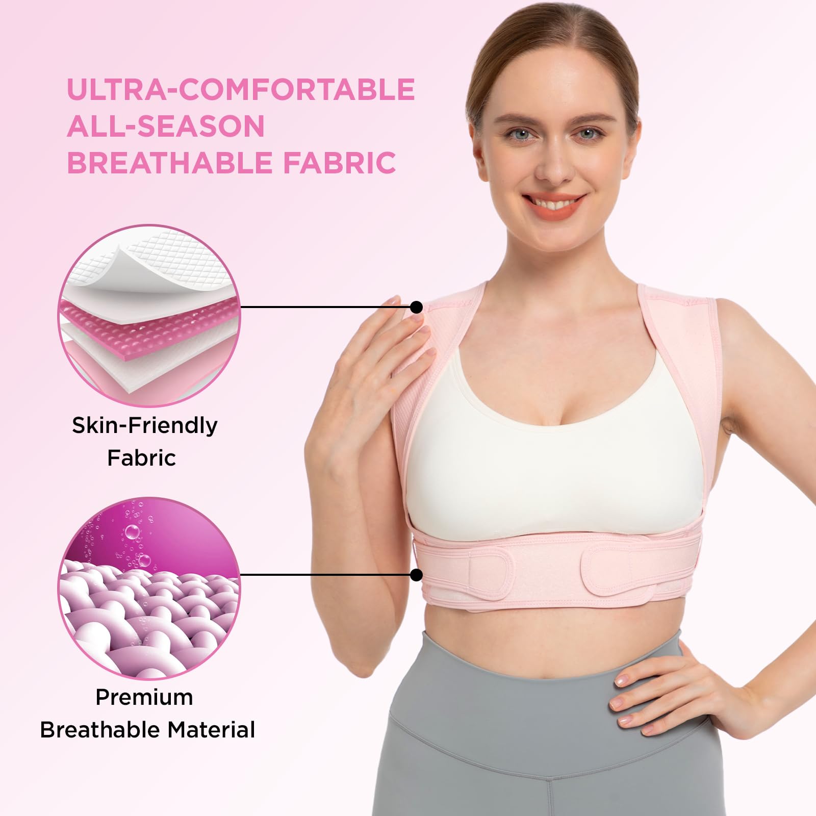 Vicorrect side profile highlighting shoulder support and posture cue