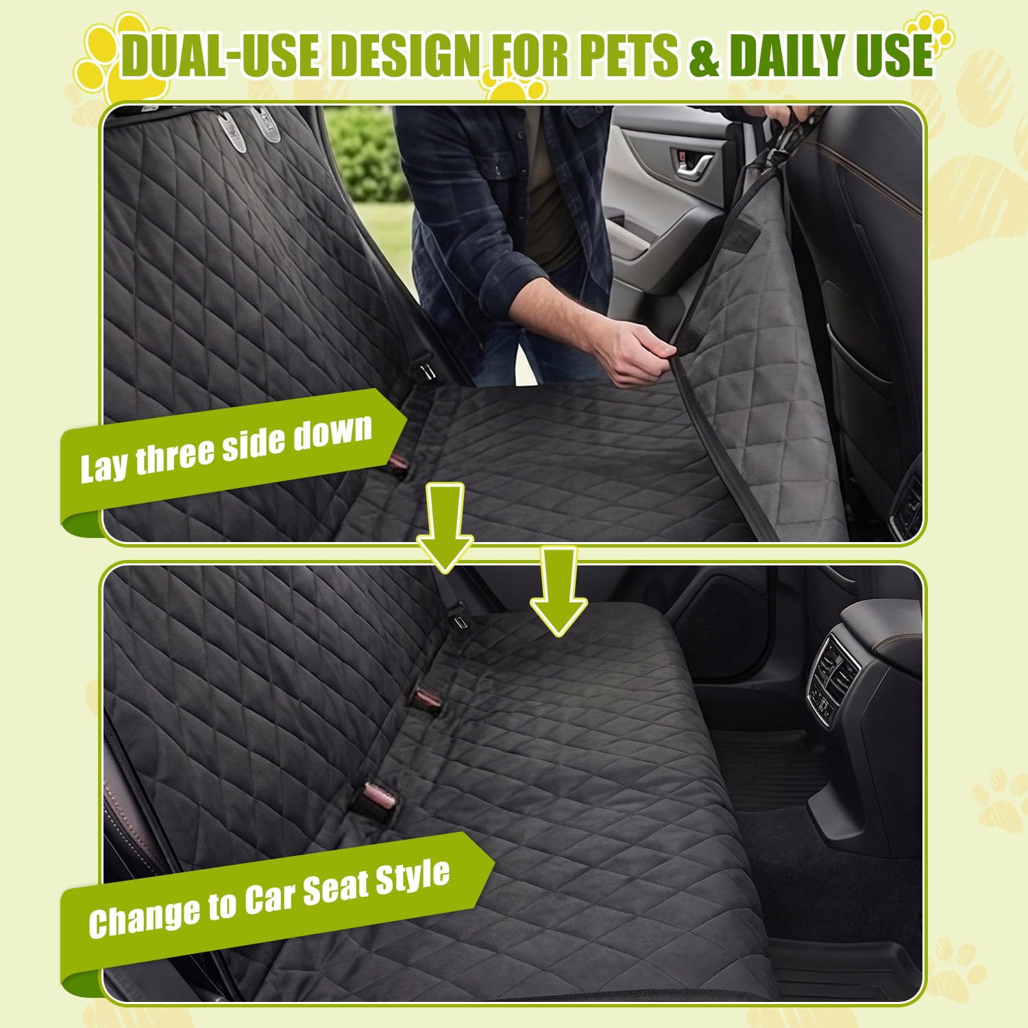 Victoper installed hammock mode with dog demonstrating secure, comfortable ride