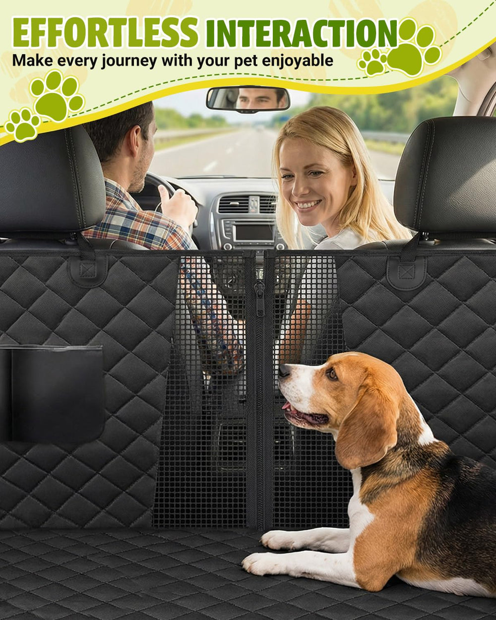 Victoper storage pocket and sealed zipper holding pet essentials on the go