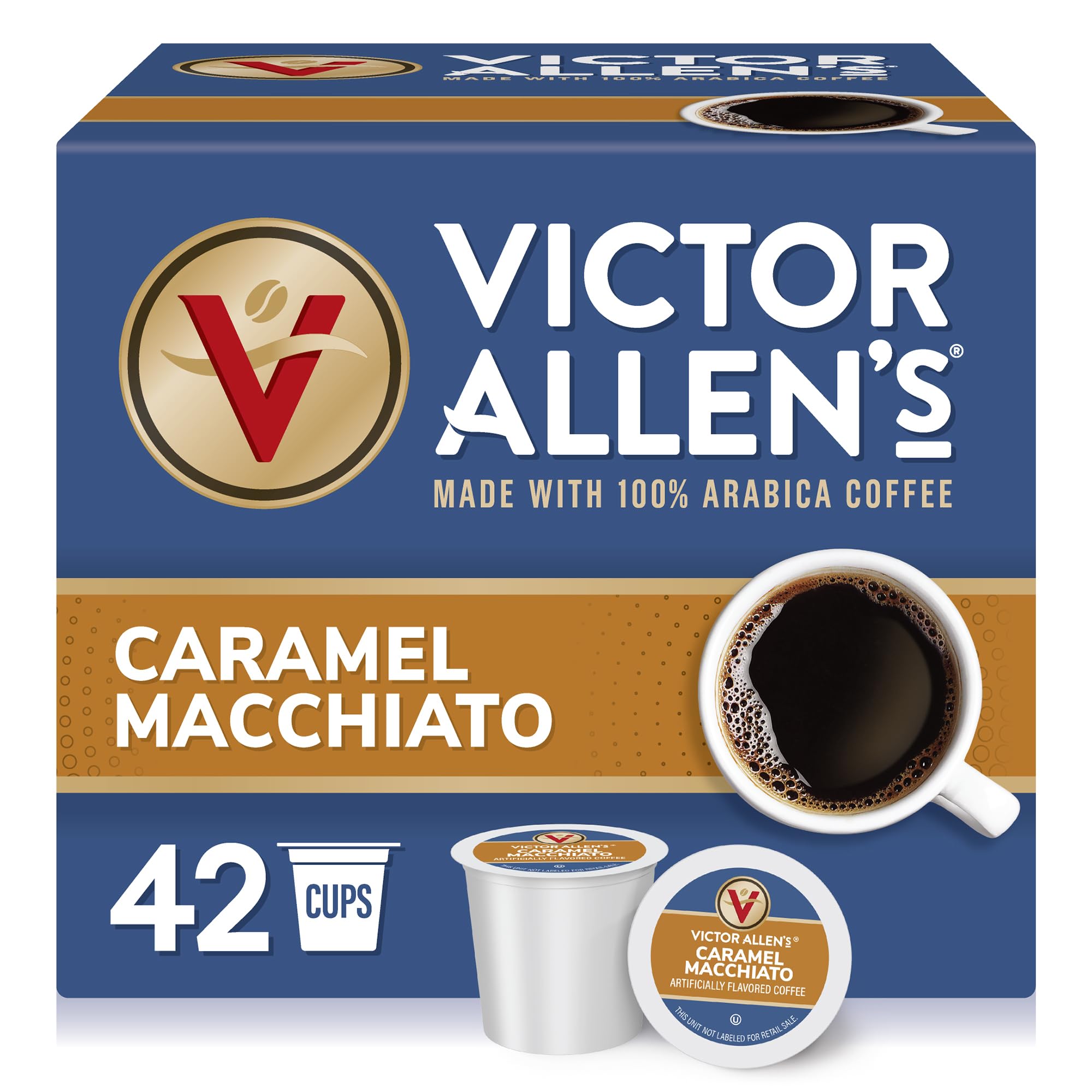Victor Allen's front packaging showing 42-count box and flavor benefit
