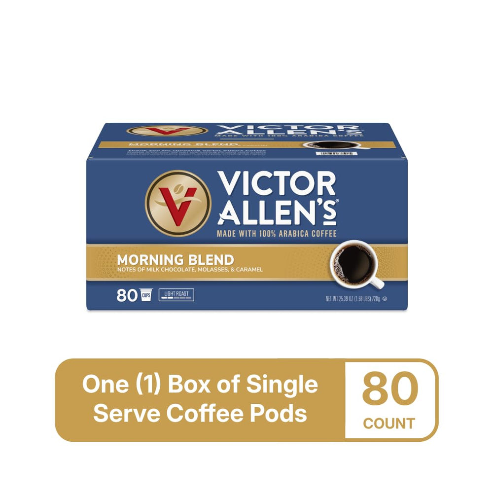 Victor Allen's Coffee brewed cup with light crema showing smooth balanced flavor