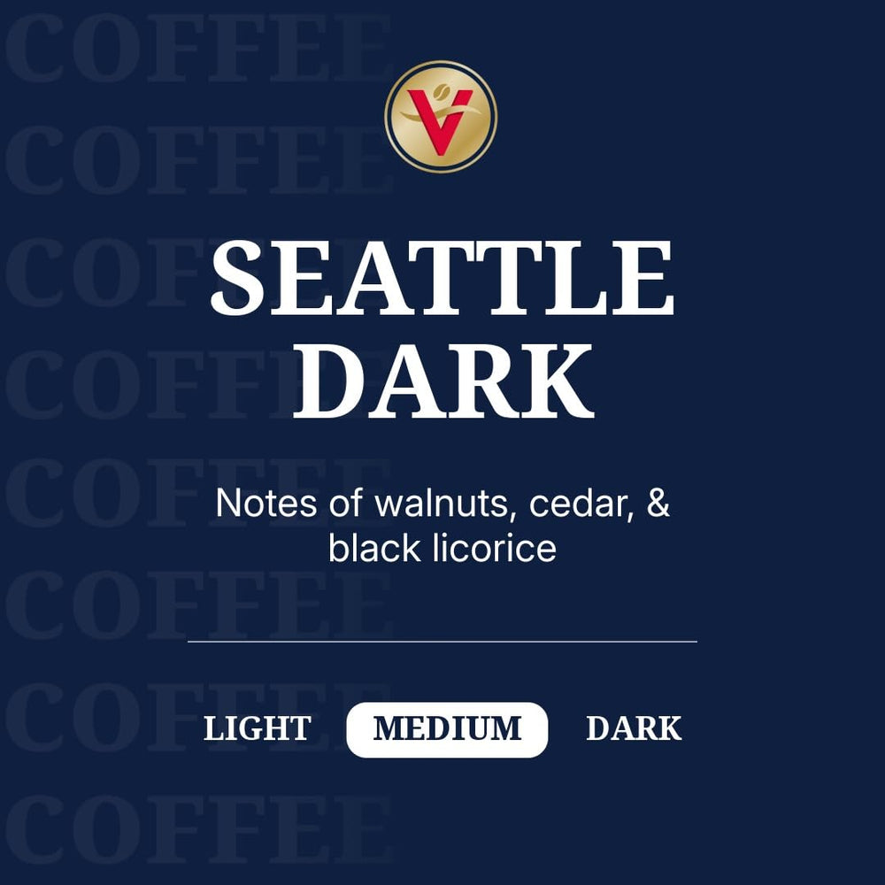 Victor Allen's pod closeup highlighting roast color and sealed freshness for consistent brews
