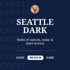 Victor Allen's pod closeup highlighting roast color and sealed freshness for consistent brews