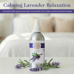 Victoria's Lavender close-up mist spray head demonstrating fine mist application