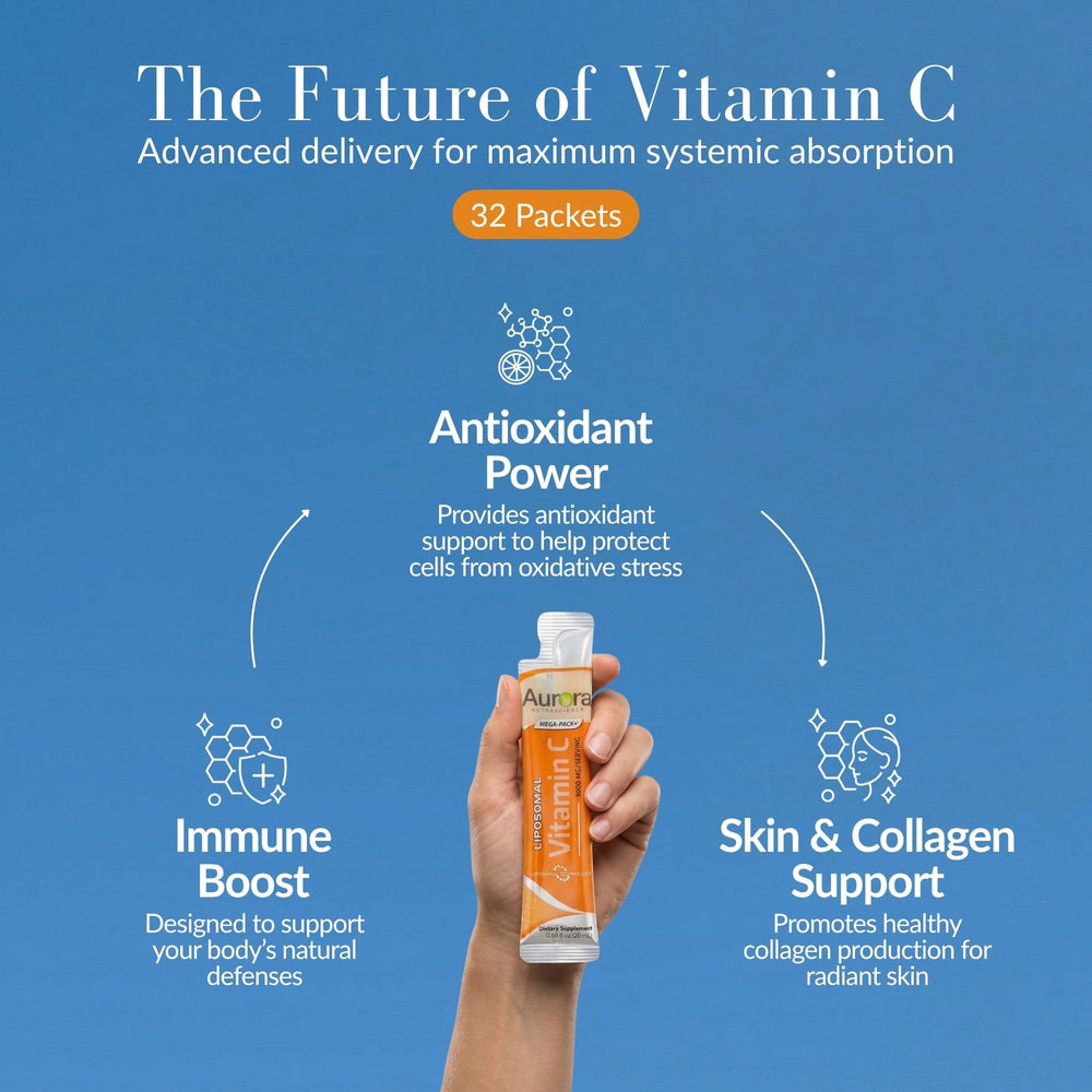 Vida Lifescience Aurora liquid pouring into glass for quick, mixable benefit