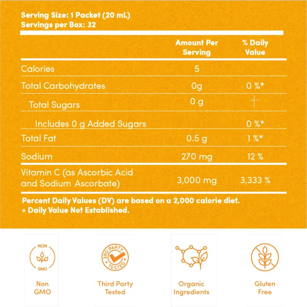 Vida Lifescience Aurora single packet close-up highlighting easy single-serve use
