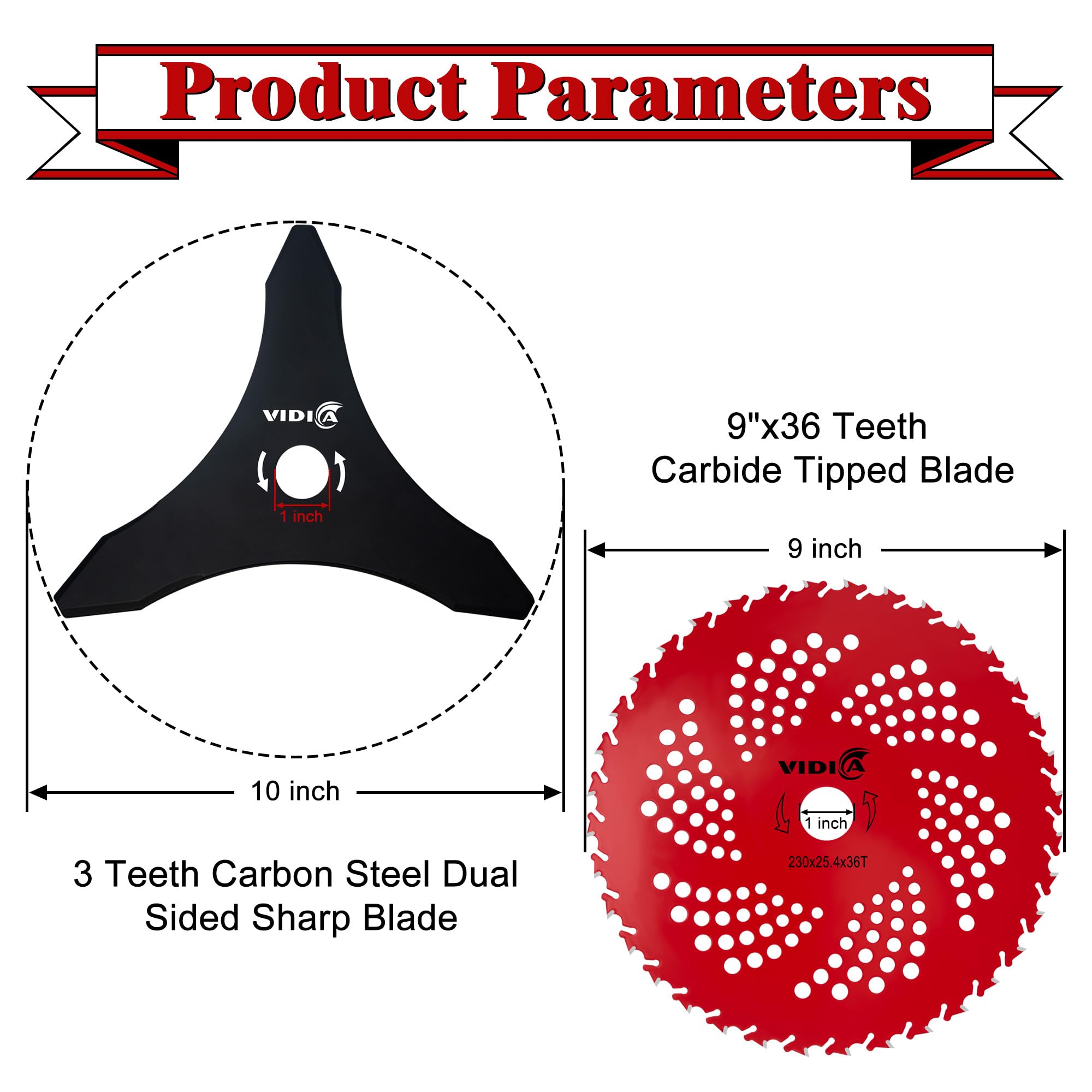 vidica carbide blade close-up highlighting tipped edges for longer-lasting cuts