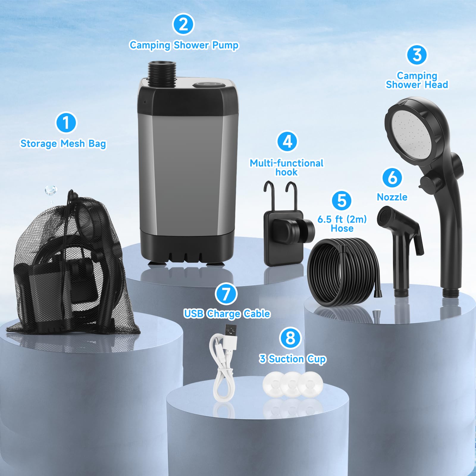 vignuto storage bag and accessories organized for easy transport