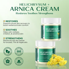 Close-up whipped texture of Vigority arnica cream, fast-absorbing and non-greasy