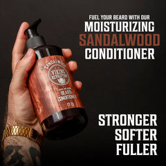 Viking Revolution beard oil dropper detailing nourishment benefit for hair