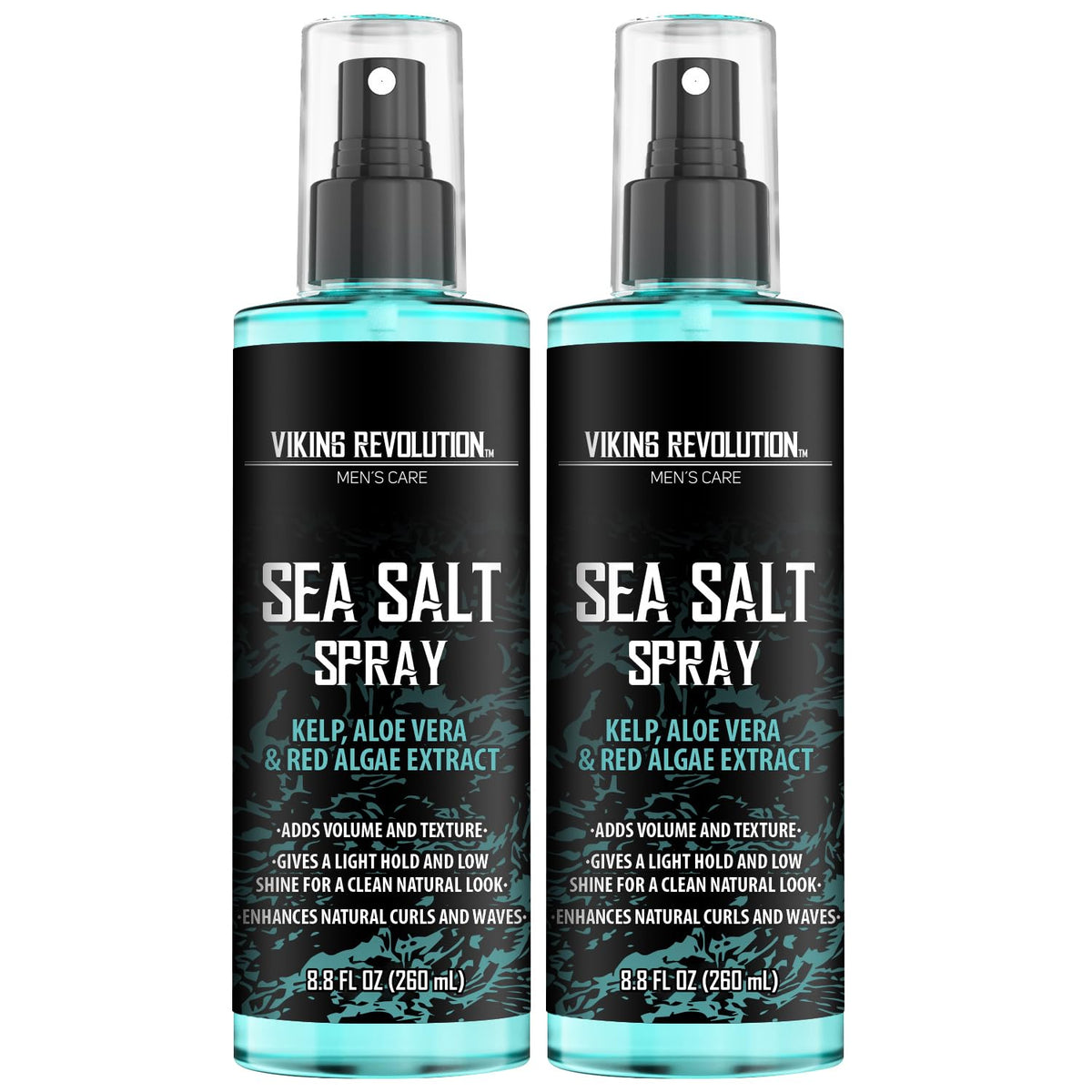 Viking Revolution front packaging showing two bottles and clear product benefit