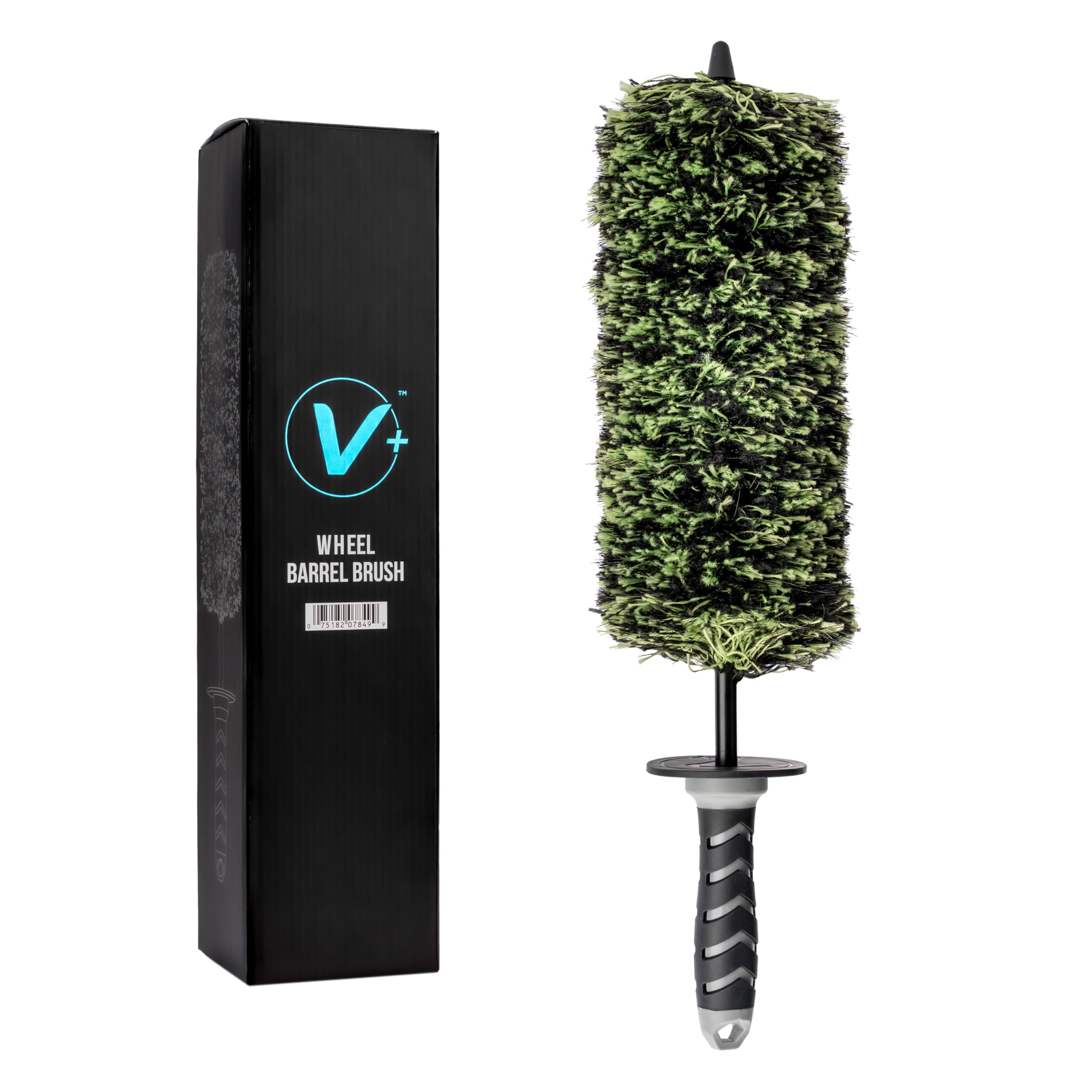 VIKING wheel brush front view showing full 17.25 inch length and protective end cap for reach